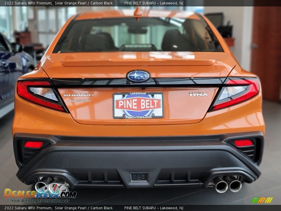 2022 Subaru WRX Premium Solar Orange Pearl / Carbon Black Photo #6