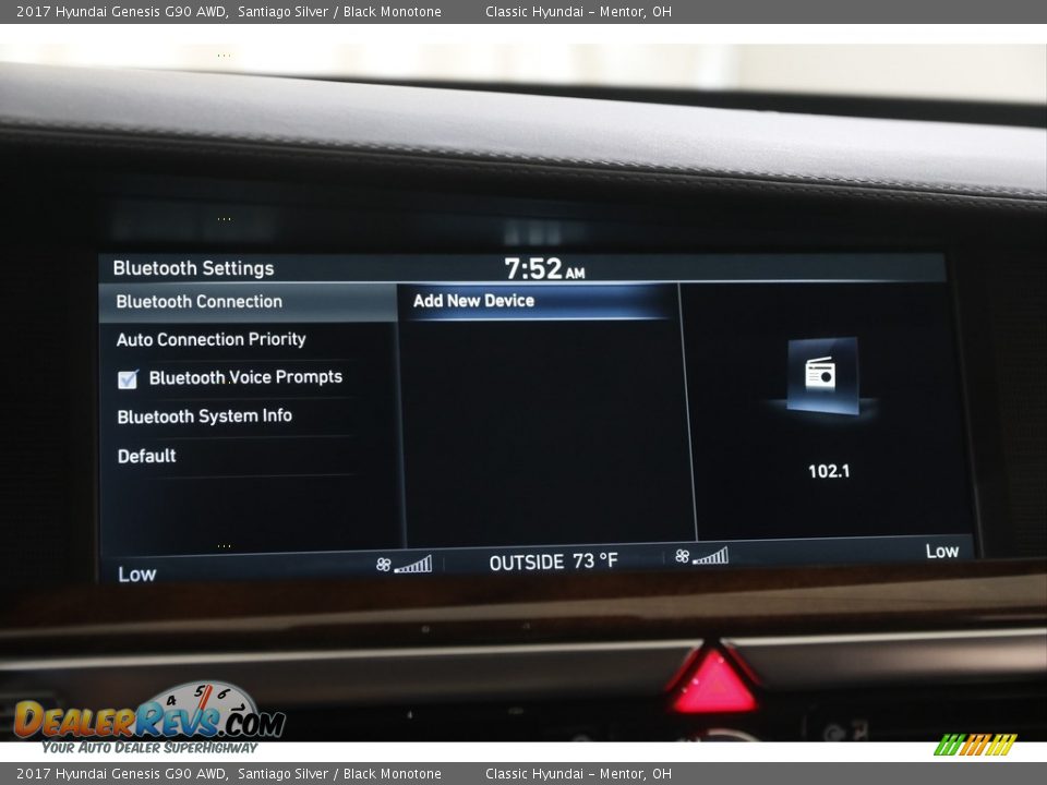 2017 Hyundai Genesis G90 AWD Santiago Silver / Black Monotone Photo #12