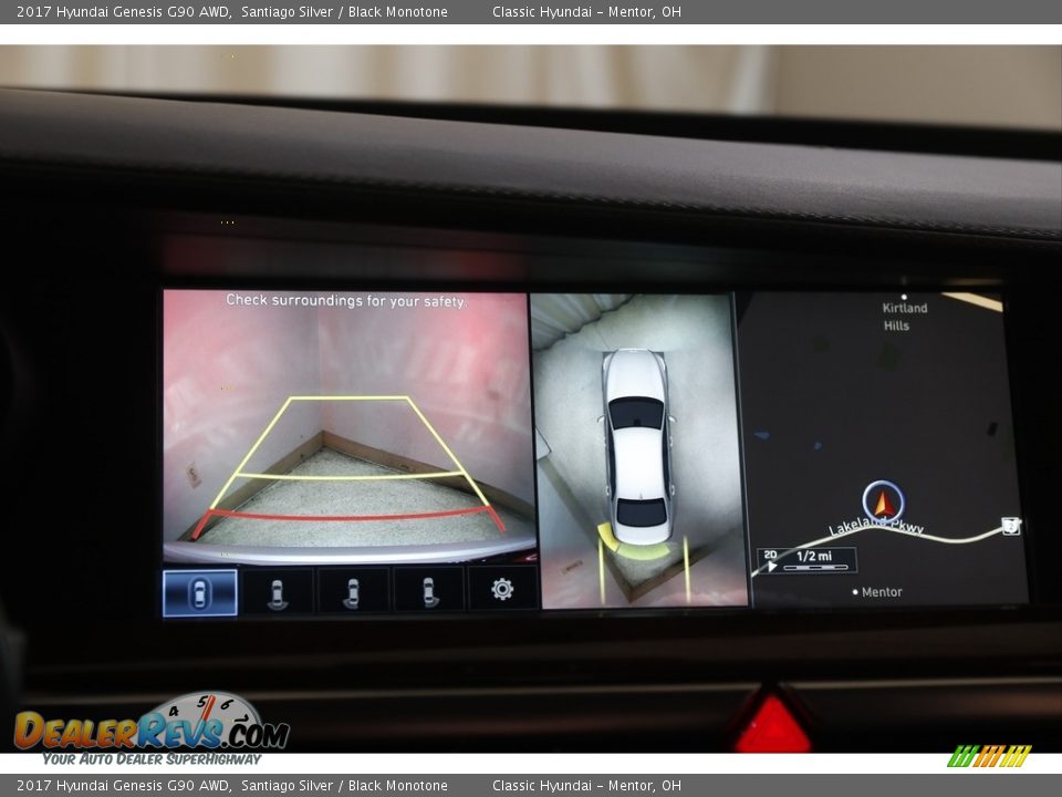 2017 Hyundai Genesis G90 AWD Santiago Silver / Black Monotone Photo #13