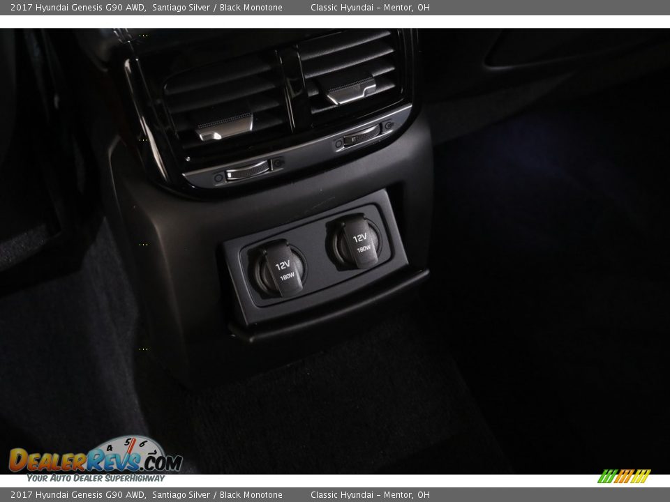 2017 Hyundai Genesis G90 AWD Santiago Silver / Black Monotone Photo #23