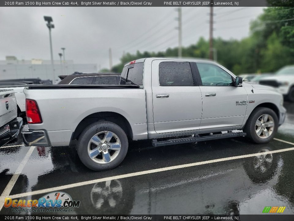 2018 Ram 1500 Big Horn Crew Cab 4x4 Bright Silver Metallic / Black/Diesel Gray Photo #5