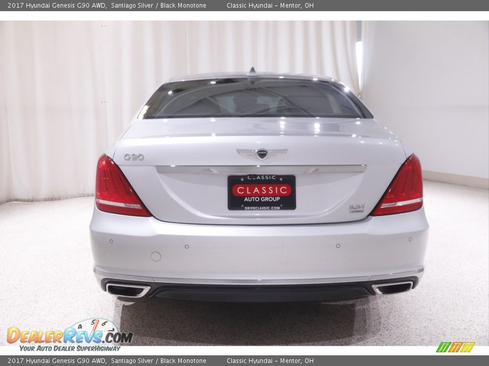 2017 Hyundai Genesis G90 AWD Santiago Silver / Black Monotone Photo #24