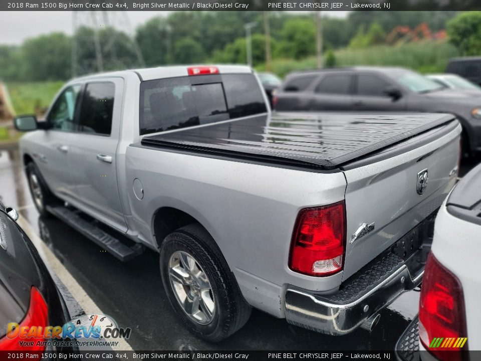 2018 Ram 1500 Big Horn Crew Cab 4x4 Bright Silver Metallic / Black/Diesel Gray Photo #6