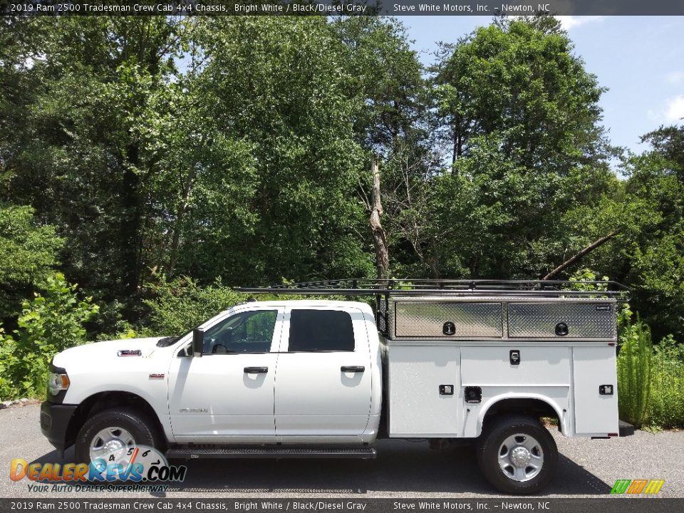 2019 Ram 2500 Tradesman Crew Cab 4x4 Chassis Bright White / Black/Diesel Gray Photo #1