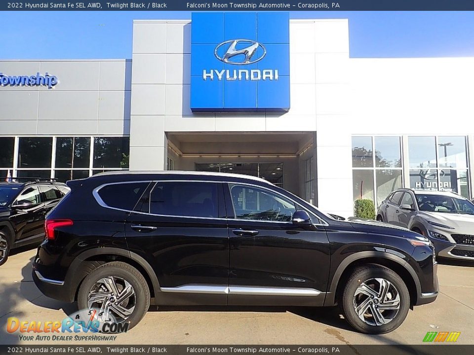 2022 Hyundai Santa Fe SEL AWD Twilight Black / Black Photo #1