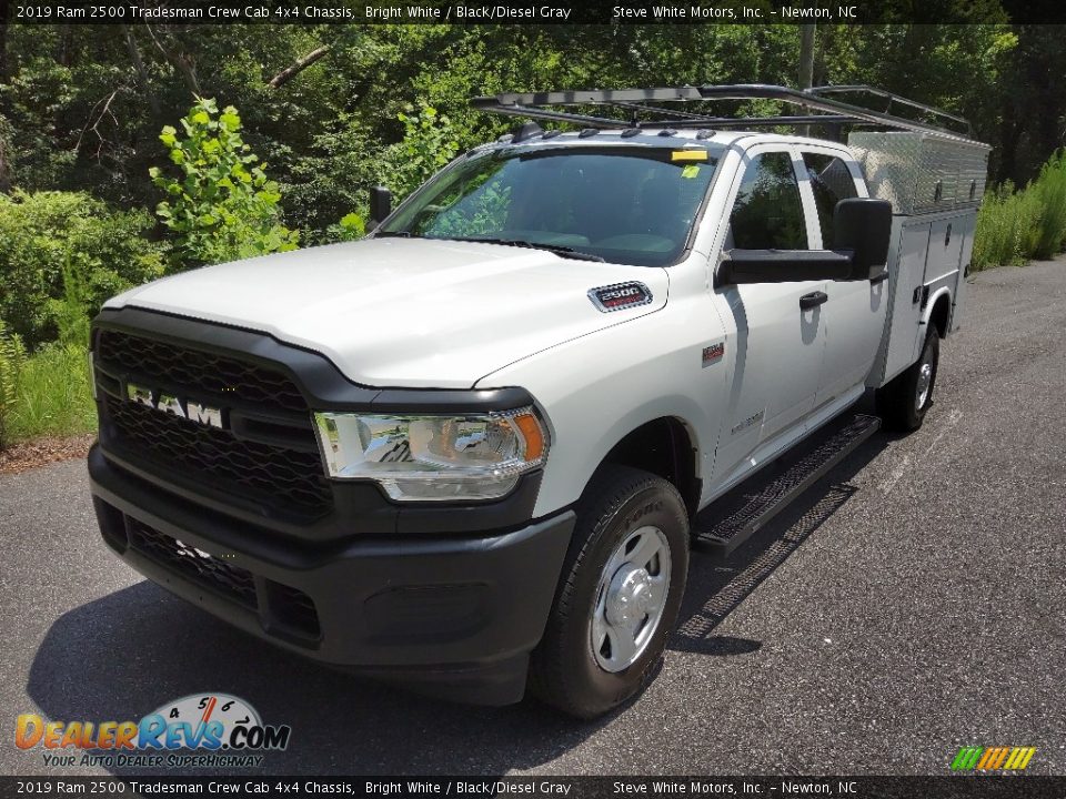 2019 Ram 2500 Tradesman Crew Cab 4x4 Chassis Bright White / Black/Diesel Gray Photo #2