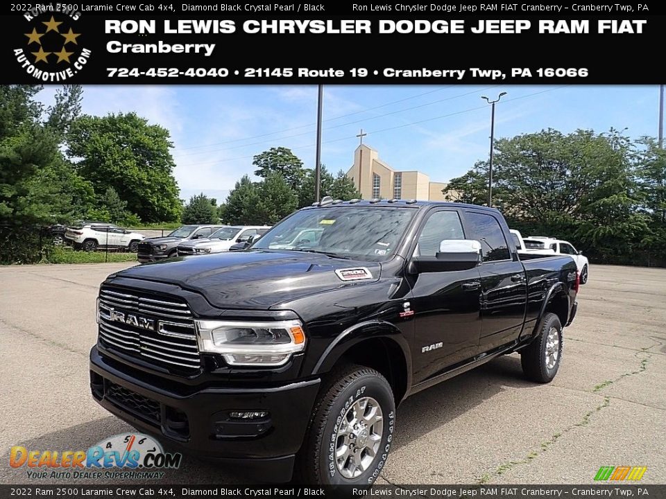 2022 Ram 2500 Laramie Crew Cab 4x4 Diamond Black Crystal Pearl / Black Photo #1