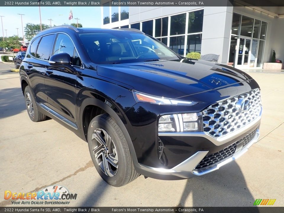 2022 Hyundai Santa Fe SEL AWD Twilight Black / Black Photo #9
