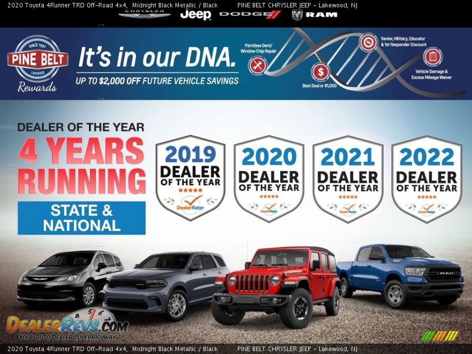 Dealer Info of 2020 Toyota 4Runner TRD Off-Road 4x4 Photo #7