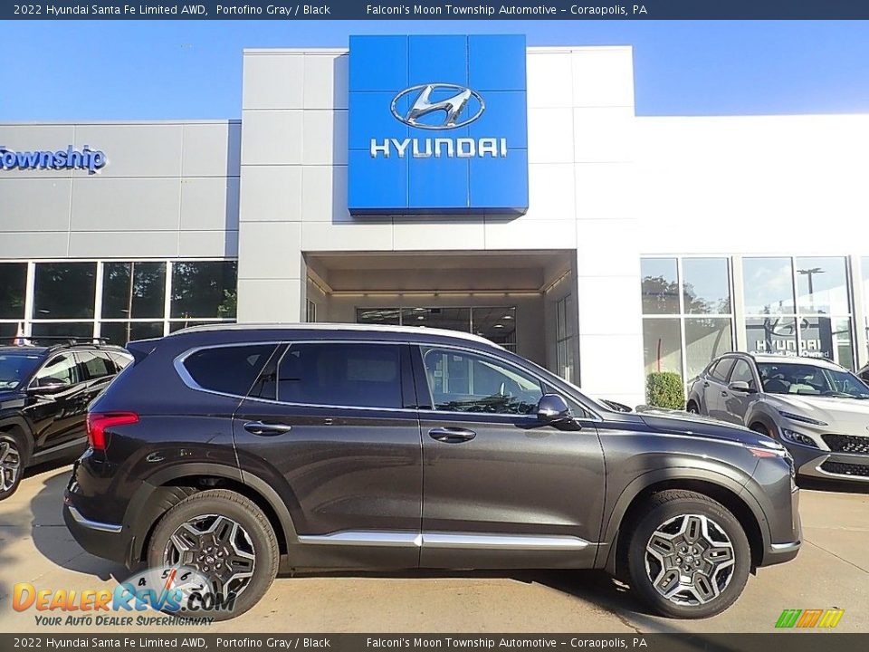 2022 Hyundai Santa Fe Limited AWD Portofino Gray / Black Photo #1