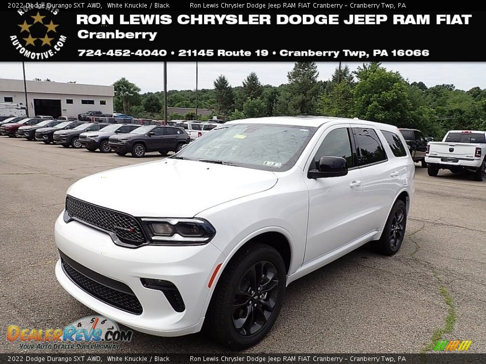 2022 Dodge Durango SXT AWD White Knuckle / Black Photo #1