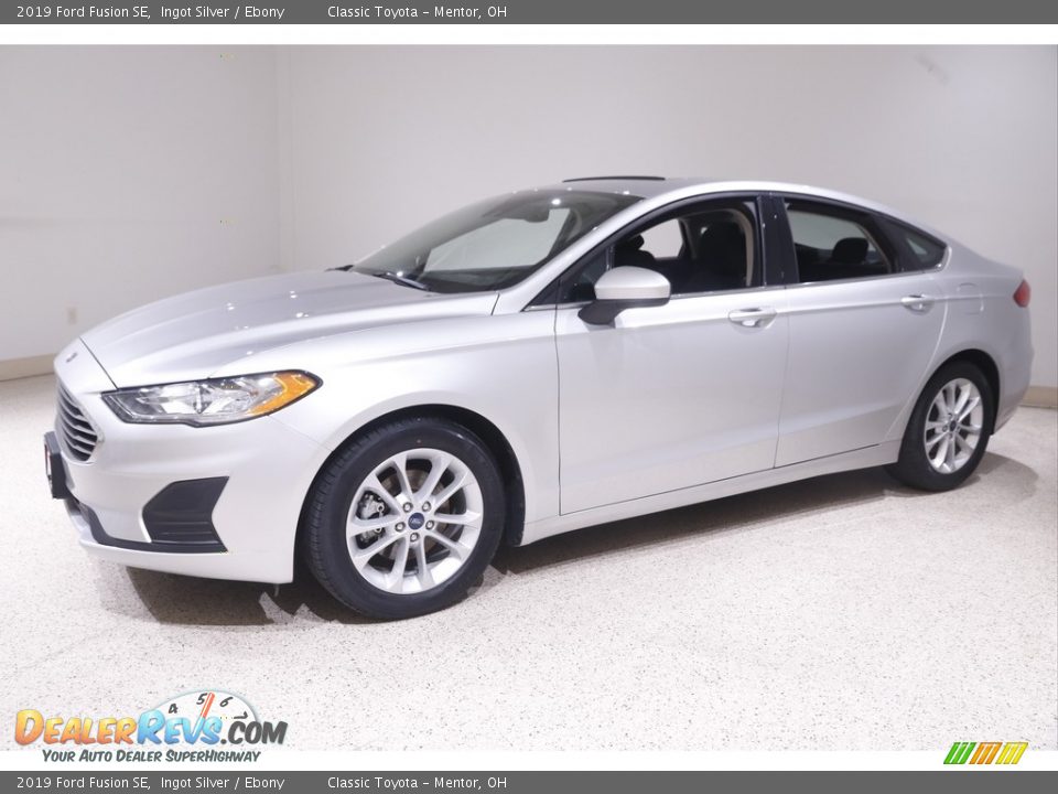 2019 Ford Fusion SE Ingot Silver / Ebony Photo #3