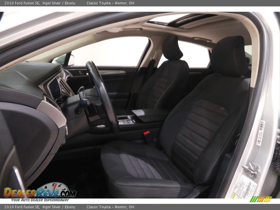 2019 Ford Fusion SE Ingot Silver / Ebony Photo #6