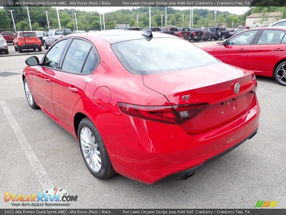 2022 Alfa Romeo Giulia Sprint AWD Alfa Rosso (Red) / Black Photo #3