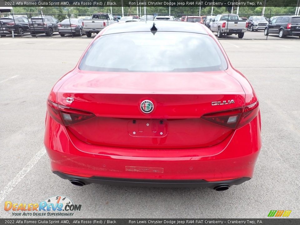 2022 Alfa Romeo Giulia Sprint AWD Alfa Rosso (Red) / Black Photo #4