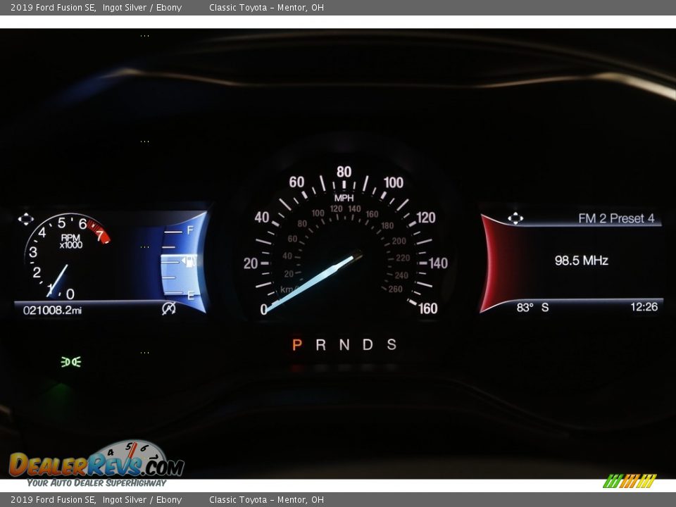 2019 Ford Fusion SE Ingot Silver / Ebony Photo #9