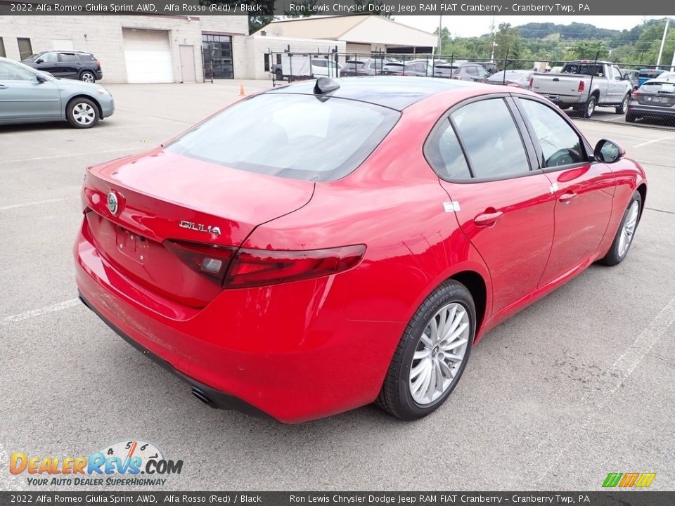 2022 Alfa Romeo Giulia Sprint AWD Alfa Rosso (Red) / Black Photo #5