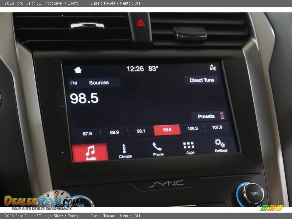 2019 Ford Fusion SE Ingot Silver / Ebony Photo #11