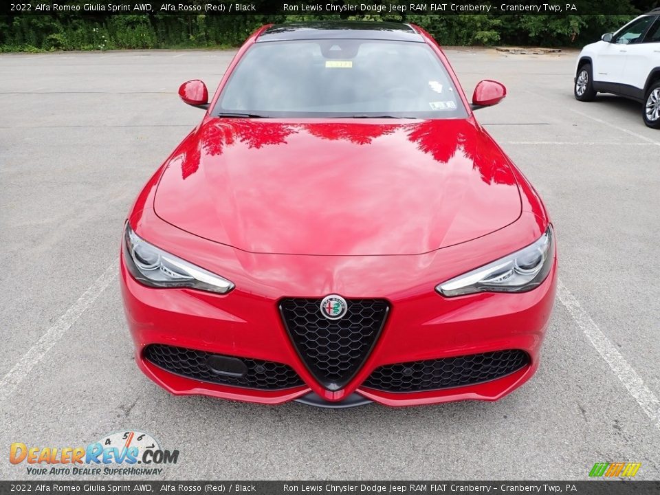 2022 Alfa Romeo Giulia Sprint AWD Alfa Rosso (Red) / Black Photo #8