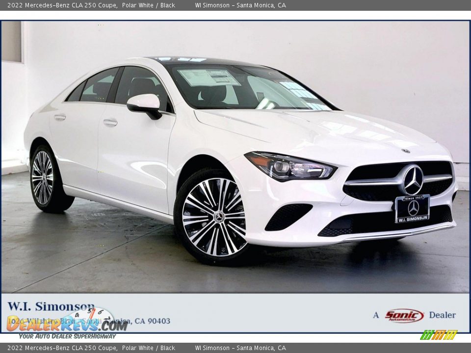 2022 Mercedes-Benz CLA 250 Coupe Polar White / Black Photo #1