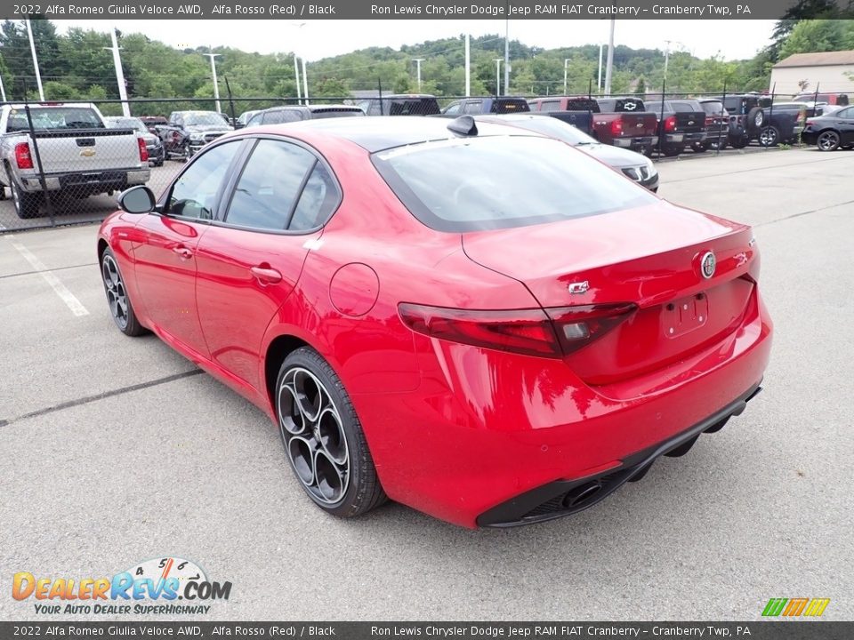 2022 Alfa Romeo Giulia Veloce AWD Alfa Rosso (Red) / Black Photo #3