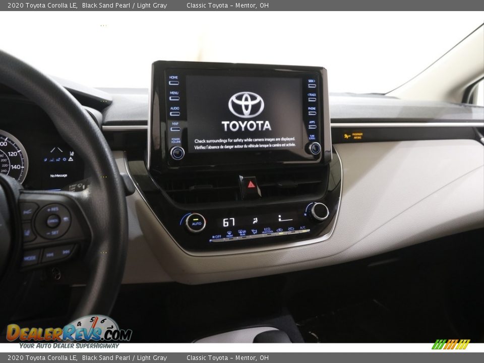 2020 Toyota Corolla LE Black Sand Pearl / Light Gray Photo #9