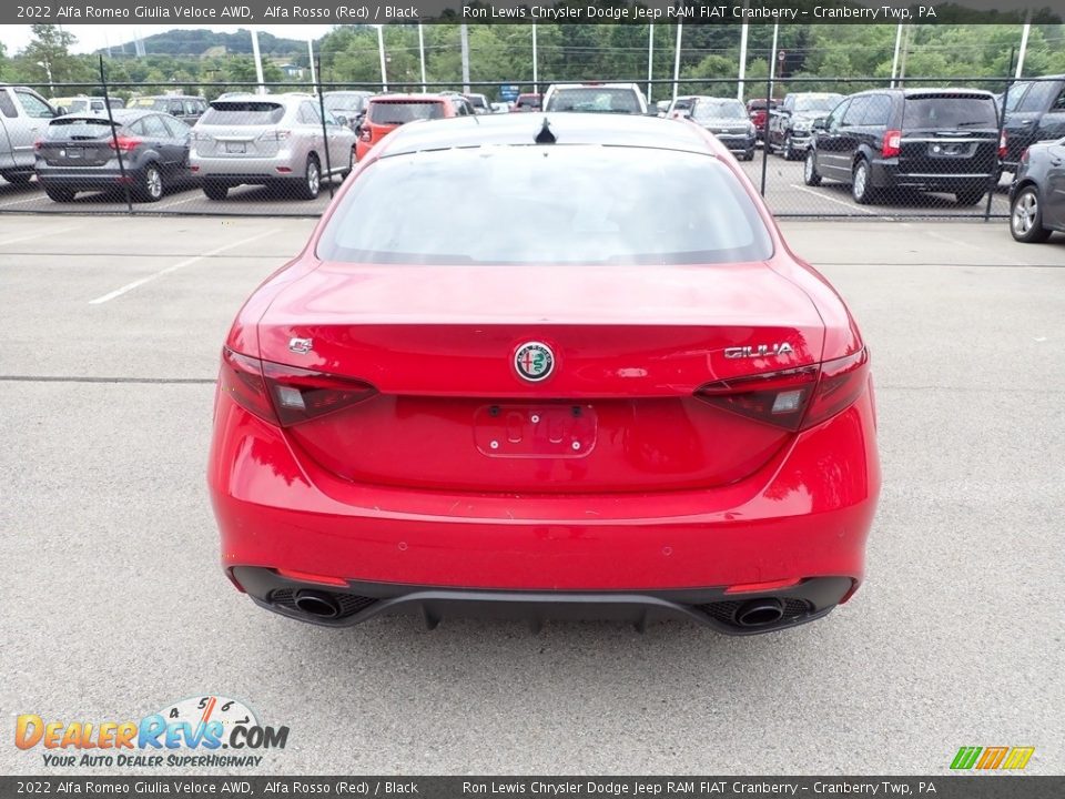 2022 Alfa Romeo Giulia Veloce AWD Alfa Rosso (Red) / Black Photo #4