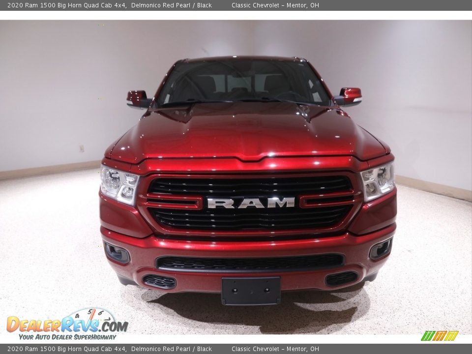 2020 Ram 1500 Big Horn Quad Cab 4x4 Delmonico Red Pearl / Black Photo #2