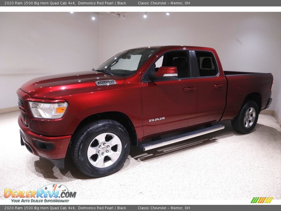 2020 Ram 1500 Big Horn Quad Cab 4x4 Delmonico Red Pearl / Black Photo #3