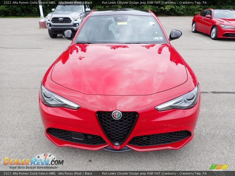 2022 Alfa Romeo Giulia Veloce AWD Alfa Rosso (Red) / Black Photo #8