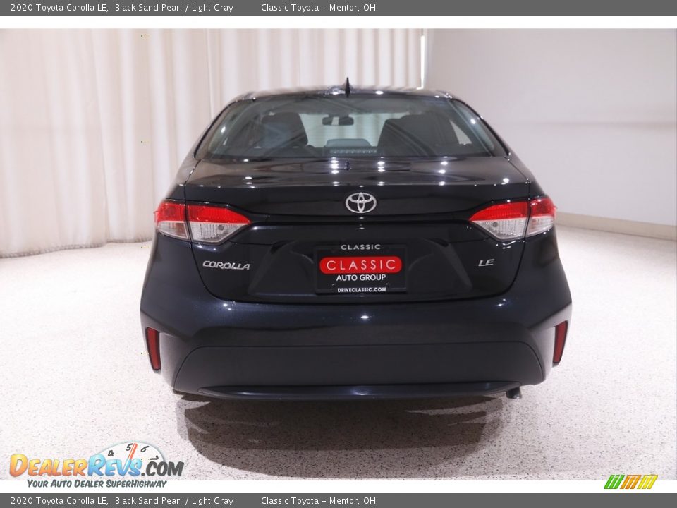 2020 Toyota Corolla LE Black Sand Pearl / Light Gray Photo #16