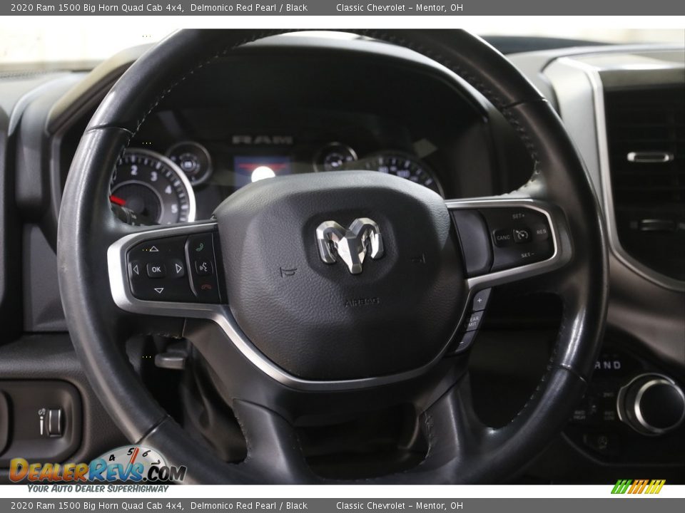 2020 Ram 1500 Big Horn Quad Cab 4x4 Delmonico Red Pearl / Black Photo #7