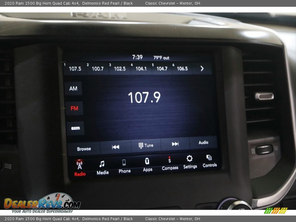 2020 Ram 1500 Big Horn Quad Cab 4x4 Delmonico Red Pearl / Black Photo #10