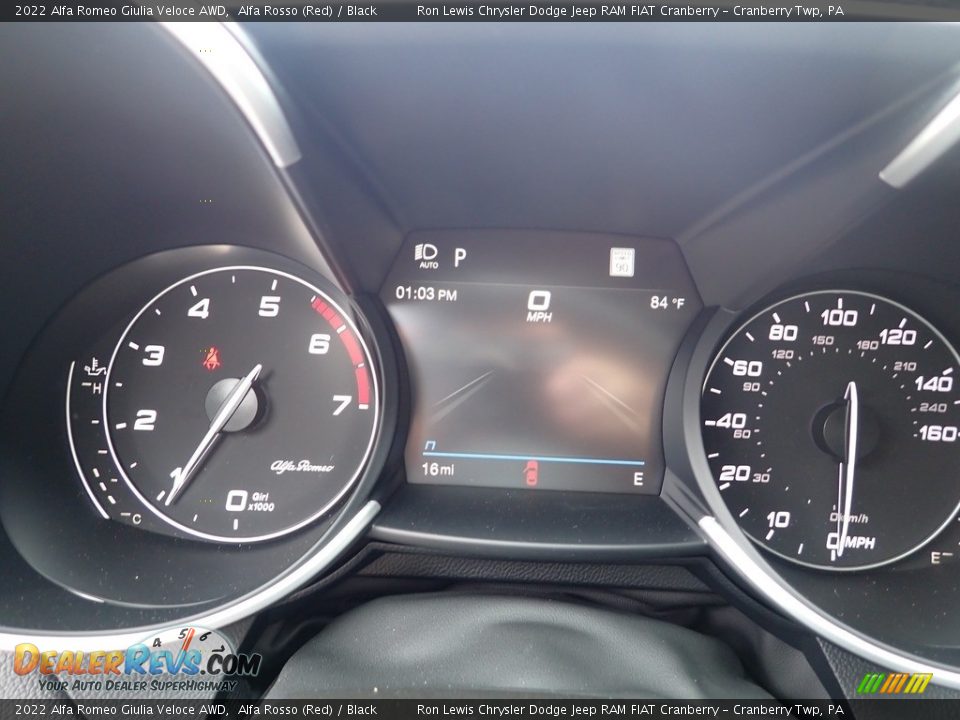 2022 Alfa Romeo Giulia Veloce AWD Gauges Photo #15