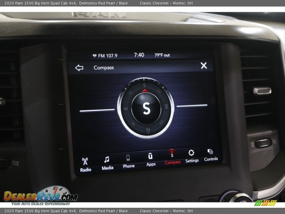 2020 Ram 1500 Big Horn Quad Cab 4x4 Delmonico Red Pearl / Black Photo #12