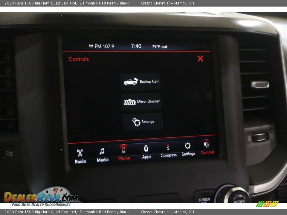 2020 Ram 1500 Big Horn Quad Cab 4x4 Delmonico Red Pearl / Black Photo #13