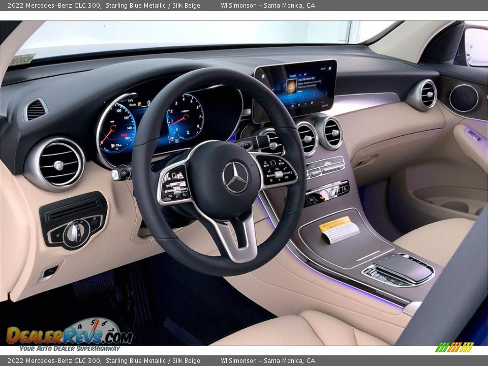 2022 Mercedes-Benz GLC 300 Starling Blue Metallic / Silk Beige Photo #4