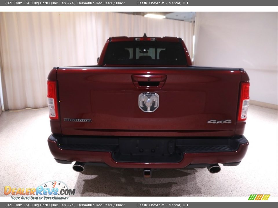 2020 Ram 1500 Big Horn Quad Cab 4x4 Delmonico Red Pearl / Black Photo #21