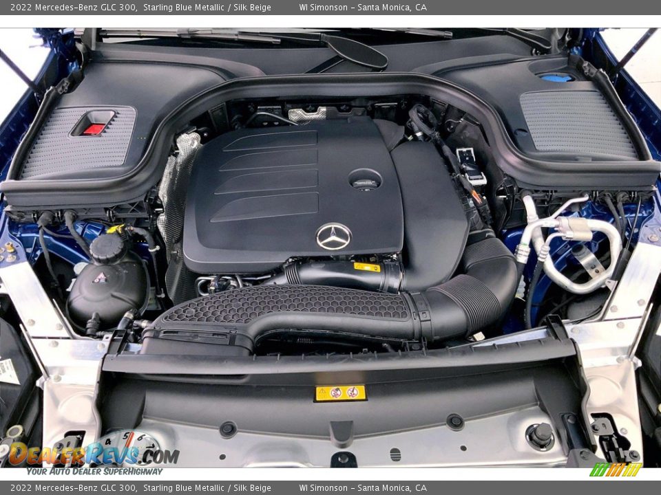 2022 Mercedes-Benz GLC 300 Starling Blue Metallic / Silk Beige Photo #9