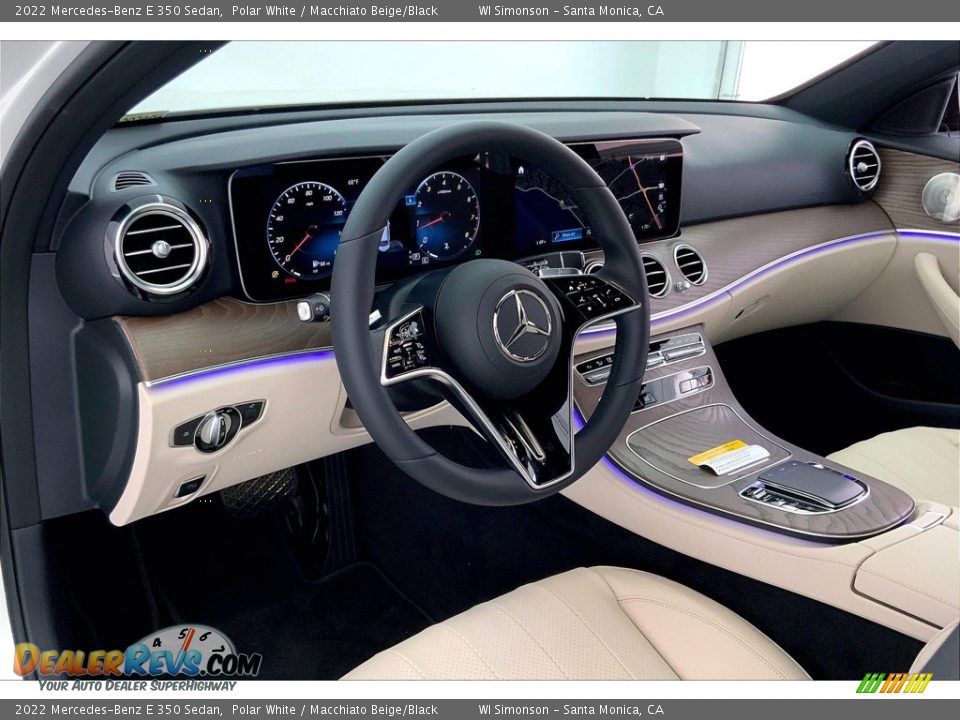 2022 Mercedes-Benz E 350 Sedan Polar White / Macchiato Beige/Black Photo #4