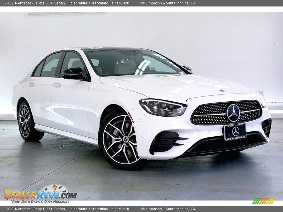 2022 Mercedes-Benz E 350 Sedan Polar White / Macchiato Beige/Black Photo #11