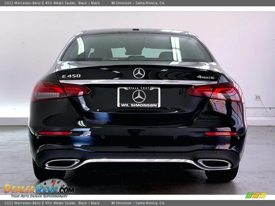 2022 Mercedes-Benz E 450 4Matic Sedan Black / Black Photo #3