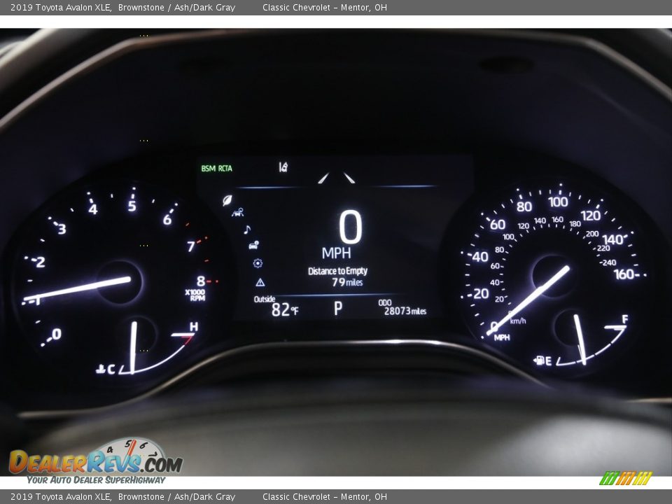 2019 Toyota Avalon XLE Gauges Photo #8