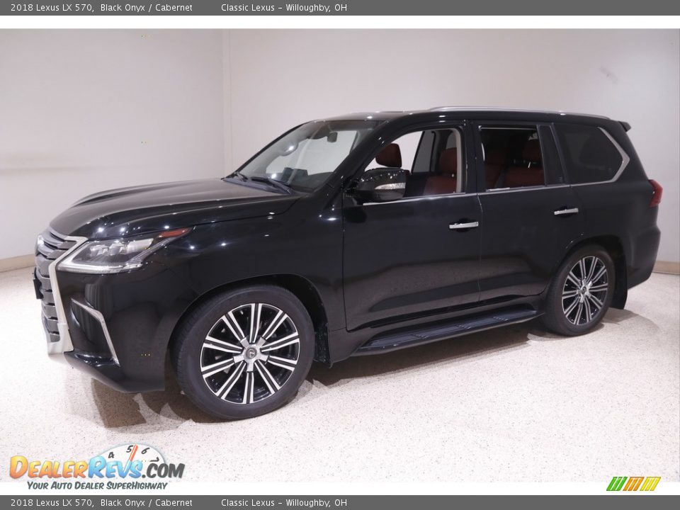 2018 Lexus LX 570 Black Onyx / Cabernet Photo #3