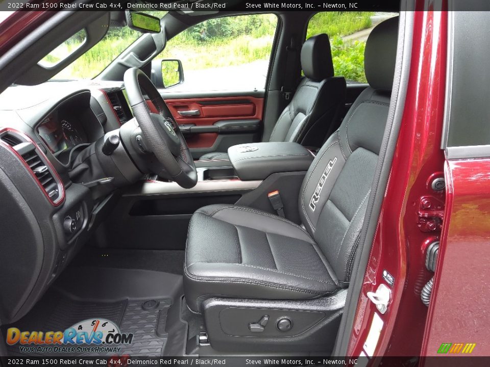 Black/Red Interior - 2022 Ram 1500 Rebel Crew Cab 4x4 Photo #11