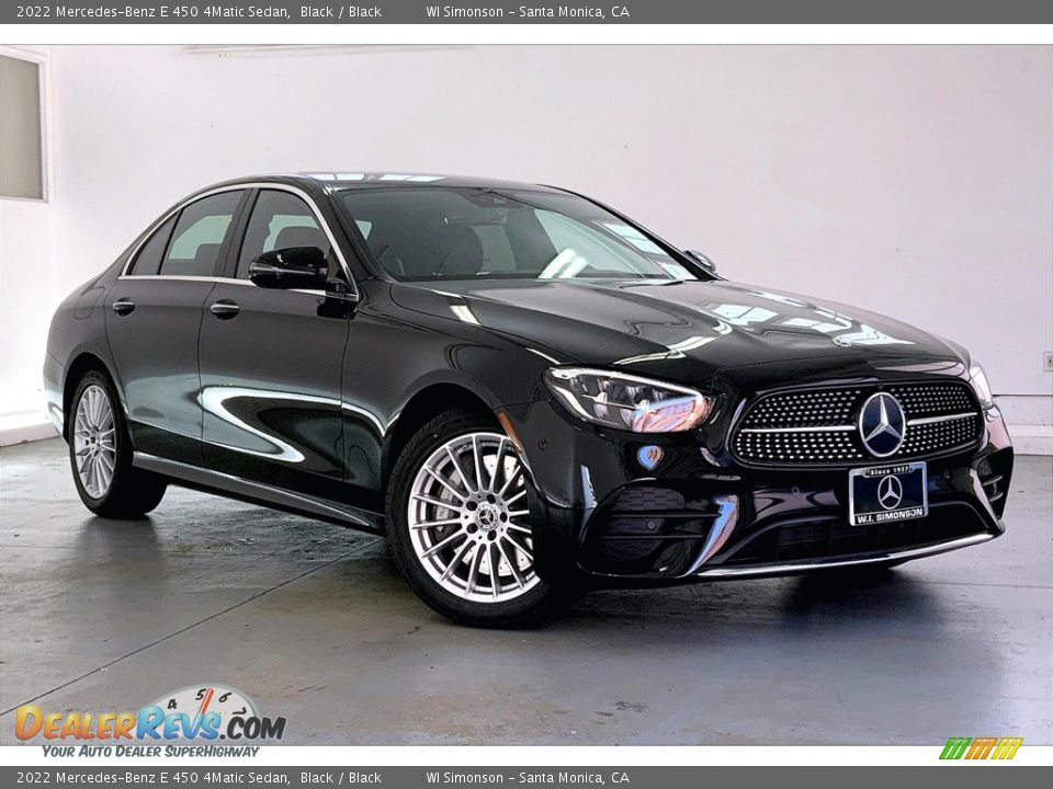 2022 Mercedes-Benz E 450 4Matic Sedan Black / Black Photo #12