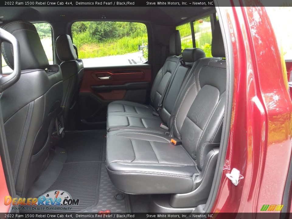 Rear Seat of 2022 Ram 1500 Rebel Crew Cab 4x4 Photo #14