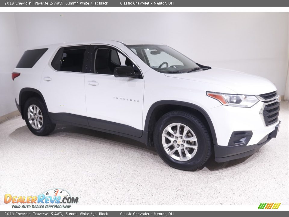 2019 Chevrolet Traverse LS AWD Summit White / Jet Black Photo #1