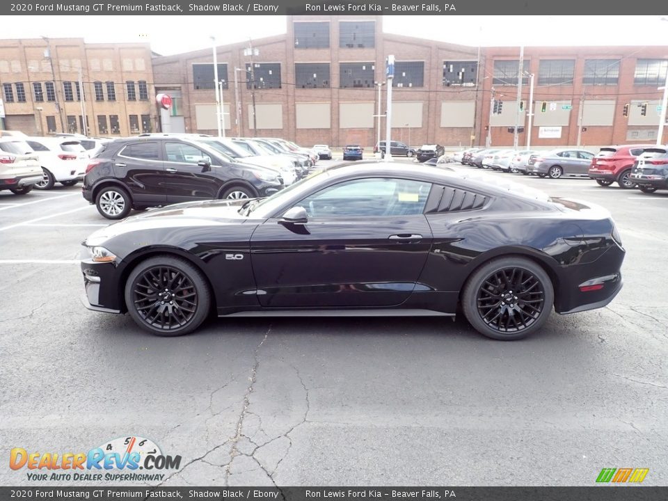 Shadow Black 2020 Ford Mustang GT Premium Fastback Photo #5