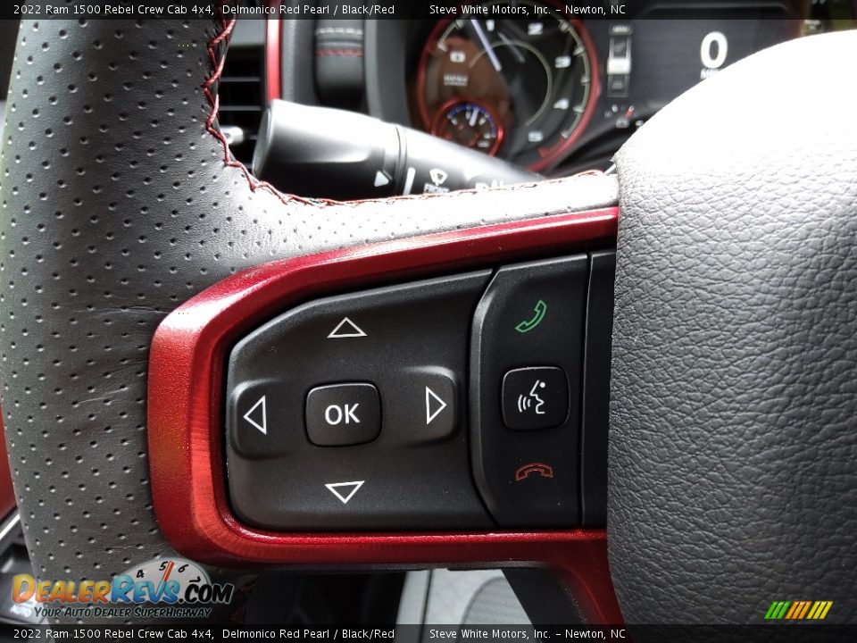 2022 Ram 1500 Rebel Crew Cab 4x4 Steering Wheel Photo #19